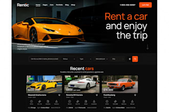 car dealership website, chaffeur website, dealership website, taxi website