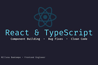 build react components or fix bugs in your app