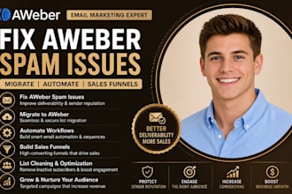 fix aweber spam issues migrate automate and build sales funnel list cleaning