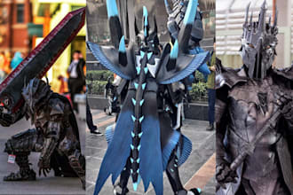 create 3d cosplay creation wearable anime armor pepakura 3d props 3d printing