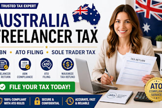 file australia freelancer tax return abn and ato filing