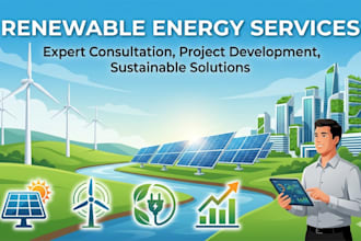create renewable energy, sustainability investor pitch deck presentation