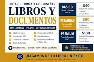 formatear editar libros escribir crear disenar documentos de word profesionales