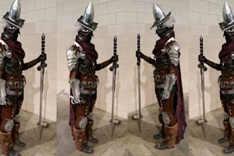 create custom cosplay armor wearable full anime game movie armor 3d cosplay prop