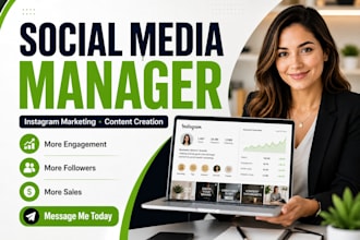 be your instagram marketing manager and post design