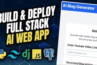 develop ai website, ai chatbot, ai web app, ai model, ai software