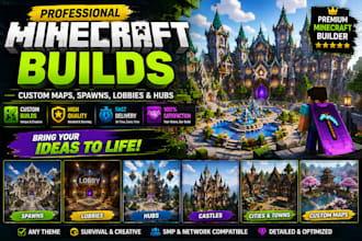 build custom minecraft maps, spawns, lobbies and hubs