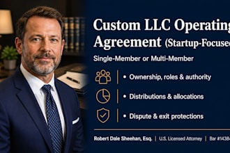 draft an llc operating agreement for your startup