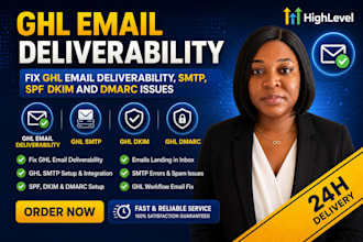 fix gohighlevel email deliverability SMTP spf dkim dmarc dns record domain issue