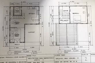 design house extension plans, rear extension for UK planning approval