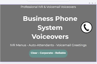 record a professional voicemail greeting for your business