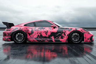 design professional car wrap, van wrap