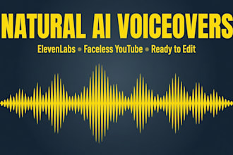 create a natural elevenlabs ai voiceover for your faceless youtube video