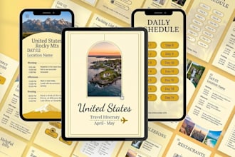 design, write travel guide, tour planner travel budget planner, travel itinerary