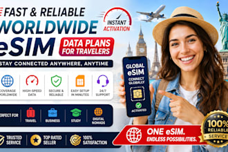 do fast activation and reliable esim for worldwide data plan
