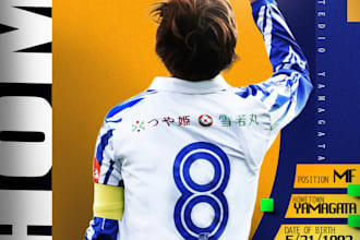 design a professional sports poster or matchday graphic