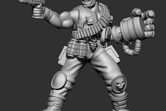 sculpt epic, miniature sculpting, 3d character, tabletop miniature, 3d toy