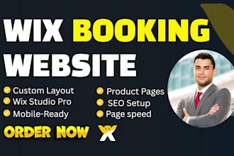 design wix for booking website
