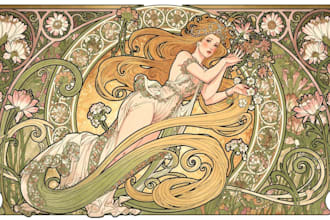 draw anything in art nouveau style