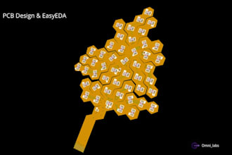 design professional pcb layout and schematic in easyeda