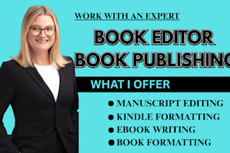 proofread, edit, kdp book formatting, paperback, book publishing and book editor