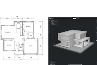 design 3d printable architectural model house scale model 3d building stl file