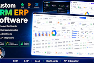 build custom CRM erp and business management software