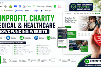 design nonprofit charity crowdfunding medical healthcare crowdfunding website