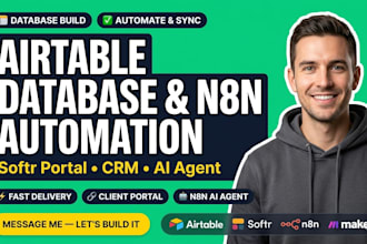 airtable database airtable automation n8n airtable crm client portal softr n8n