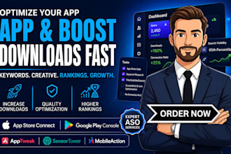 do app store optimization and aso expert services for ranking app store listing