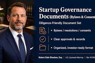 prepare your corporate startup governance and operating documents