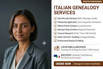search official italian archives for ancestor vital records