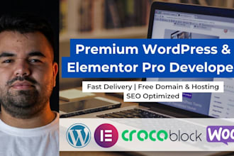 design a premium wordpress website using elementor pro