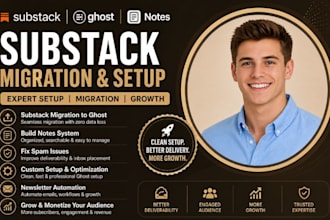 migrate substack to ghost build notes growth system and fix spam issues
