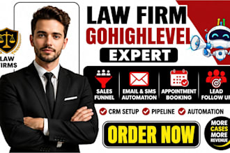 setup attorneys and law firms crm gohighlevel funnel sales pipeline automation