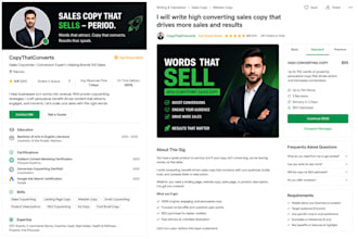 write sales copy, email copy, and landing pages sales copywriting that convert