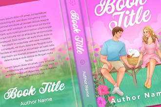 do romance book cover illustration, amazon kdp ebook cover, sport romance