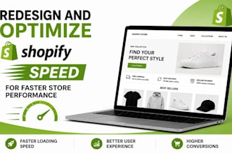 redesign and optimize shopify speed for faster store performance