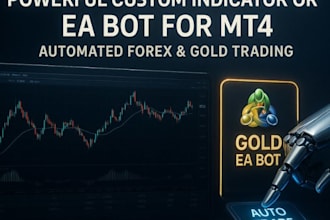 develop custom forex bot, expert advisor, forex eas, mt4 bot, mt5 bot, indicator