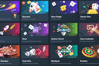 set up live casi game, slot, blackjack,crash game, card game, bc game board game