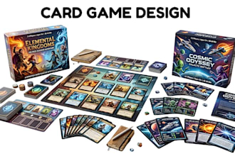 design custom card game trading card game card game development card game art
