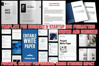 be your professional white paper writer and designer for businesses and startups