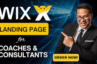 design redesign wix coach website wix landing page, wix consultant, booking site