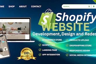 shopify store design redesign website development store edit ecommerce website