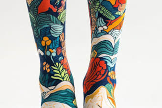 create custom and unique socks design