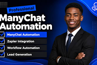 create manychat automation, zapier integration automation