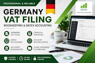 do germany vat filing, bookkeeping, and datev accounting