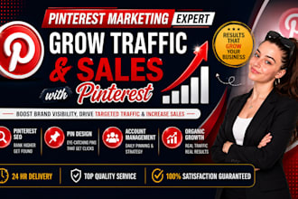 be your marketing manager for pinterest SEO and content