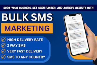 send bulk SMS marketing campaign, SMS blast, text message and bulk SMS