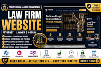 build law firm legal website, attorney lawyer or legal office wordpress website